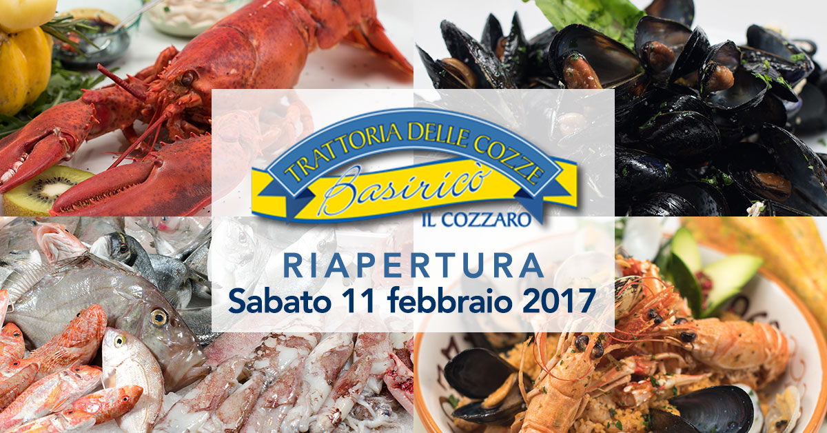 Sabato 11 febbraio… torna la “Trattoria delle Cozze”